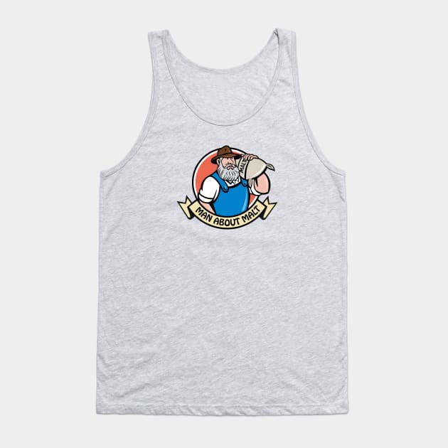 Man About Malt Logo Tank Top by PerzellBrewing